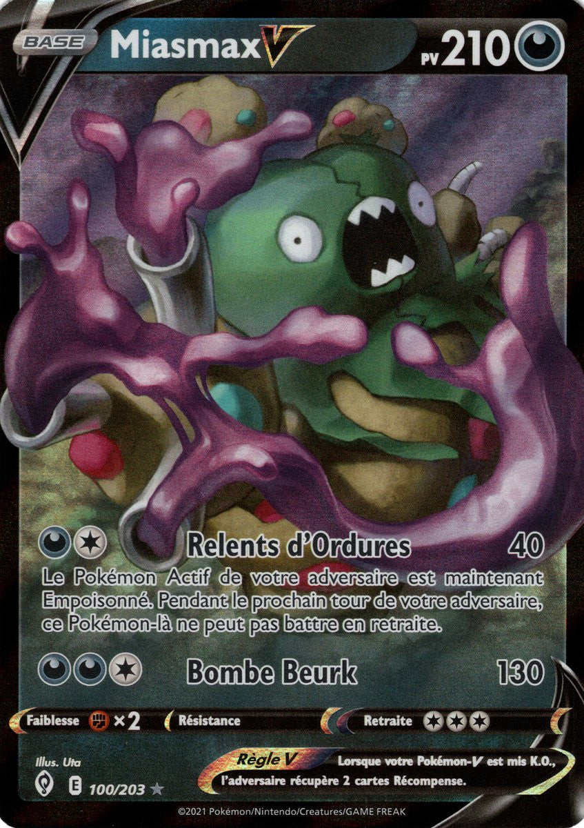 Miasmax V - EB07 100/203 - Évolution Céleste SWSH07 - Cartes Pokémon