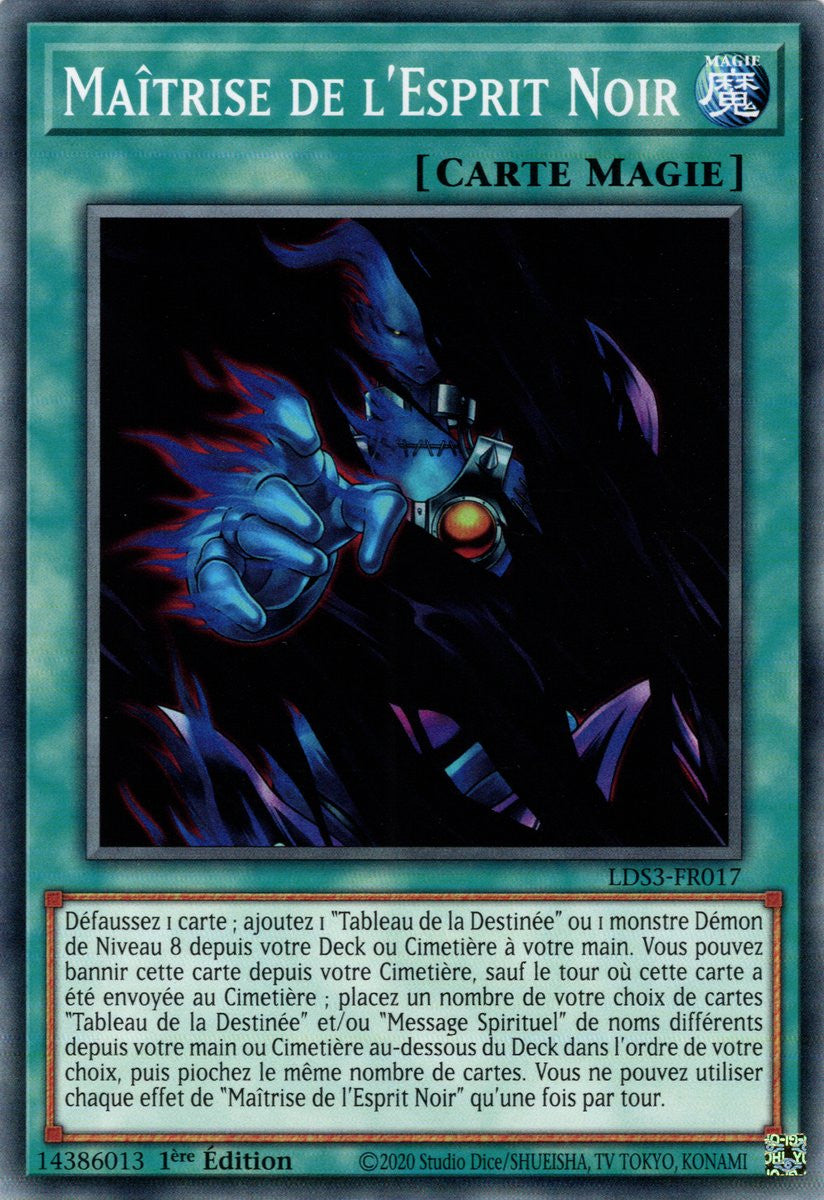 Maîtrise de l'Esprit Noir - LDS3-FR017 - Cartes Yu-Gi-Oh!