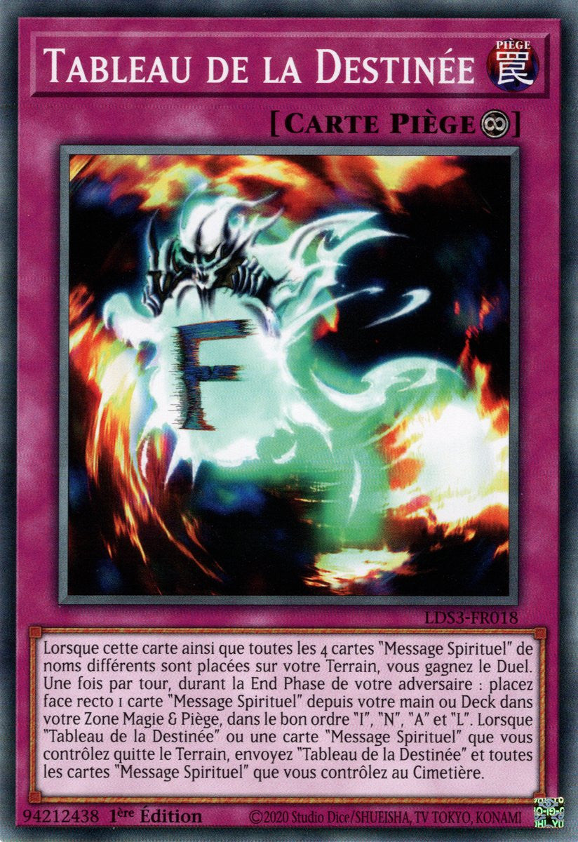 Tableau de la Destinée - LDS3-FR018 - Cartes Yu-Gi-Oh!