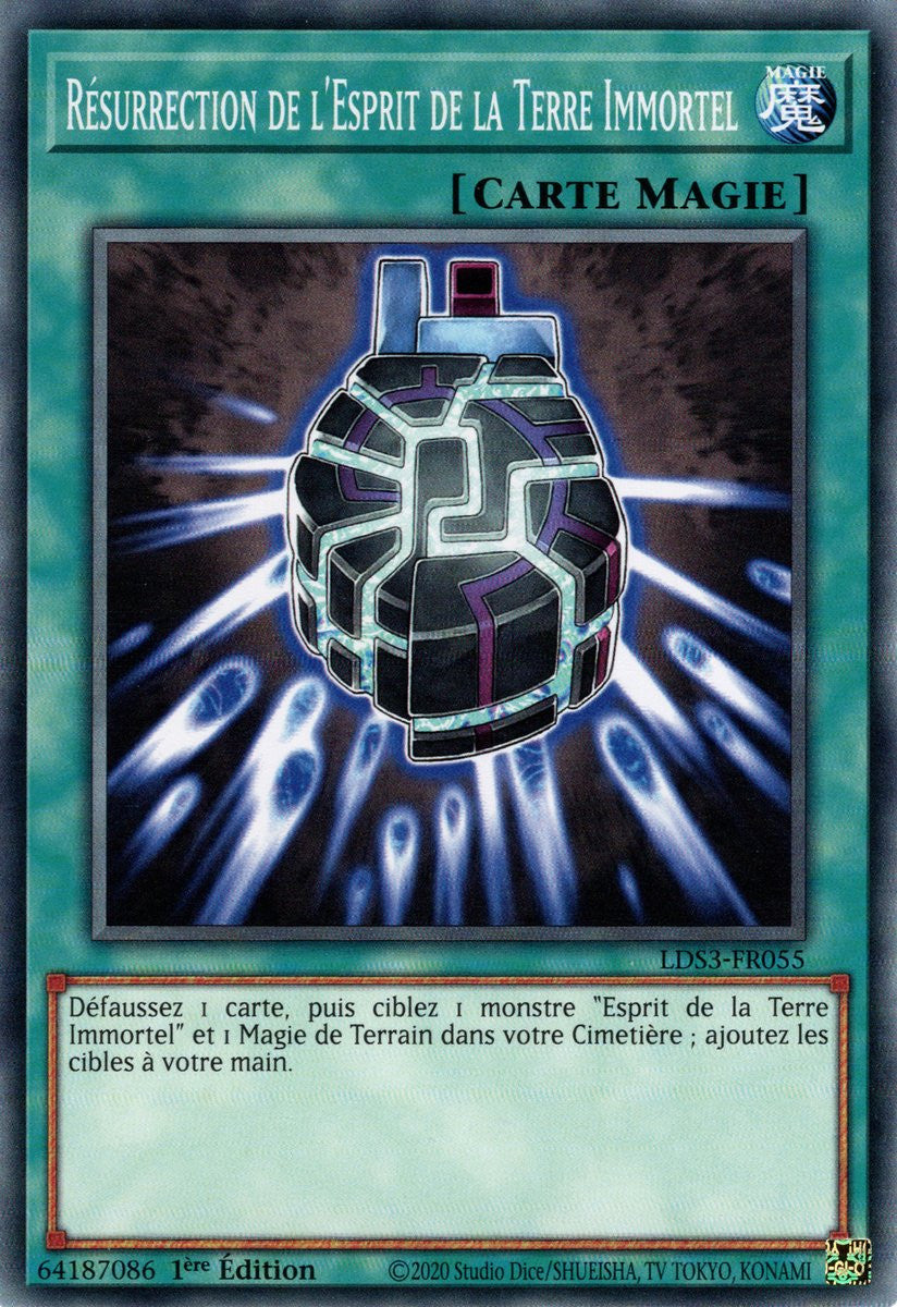 Résurrection de l'Esprit de la Terre Immortel - LDS3-FR055 - Cartes Yu-Gi-Oh!