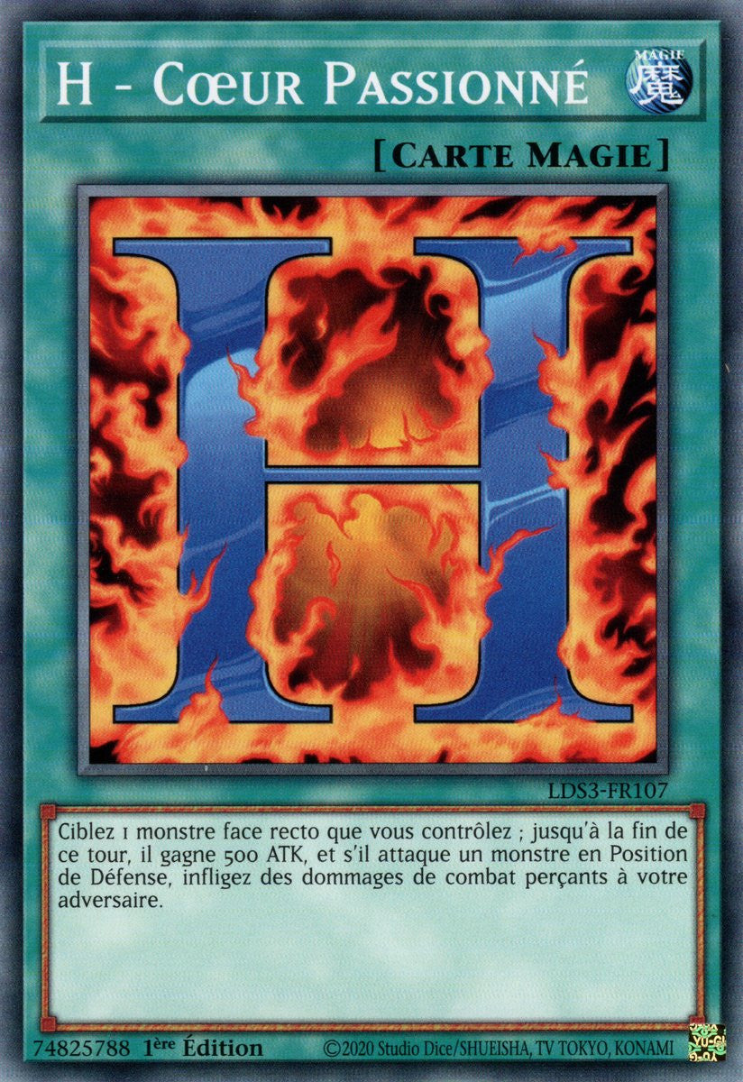 H - Cœur Passionné - LDS3-FR107 - Cartes Yu-Gi-Oh!
