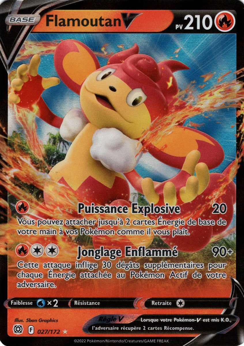 Flamoutan V - EB09 027/172 - Stars Étincelantes SWSH09 - Cartes Pokémon