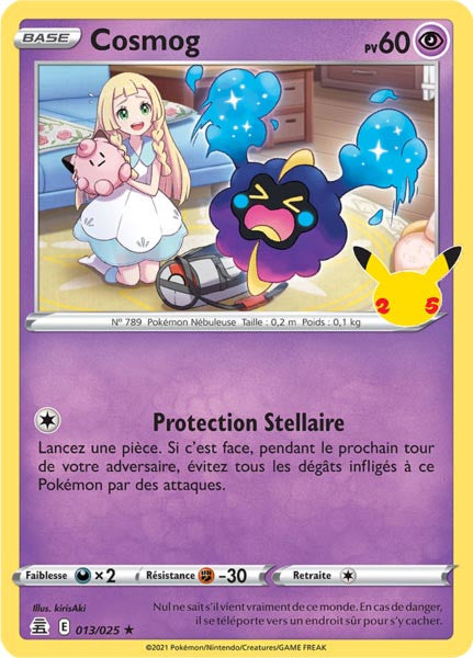 Cosmog - EB07.5 013/025 - Célébrations 25ans SWSH07.5 - Cartes Pokémon