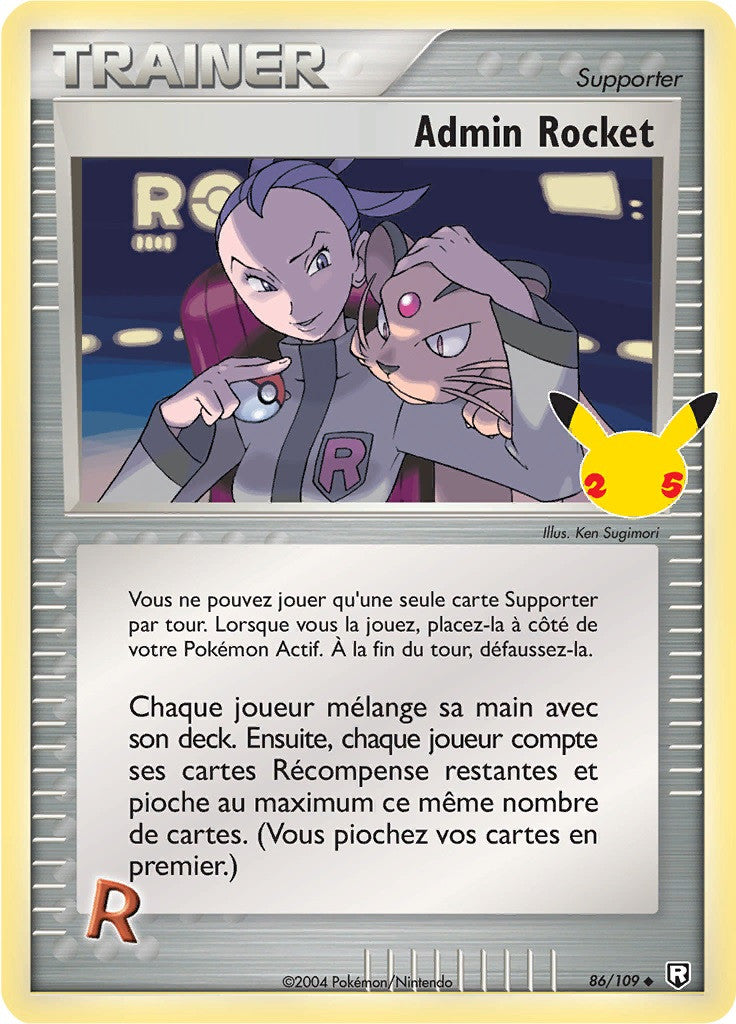 Admin Rocket - EB07.5 86/109 - Célébrations 25ans SWSH07.5 - Cartes Pokémon
