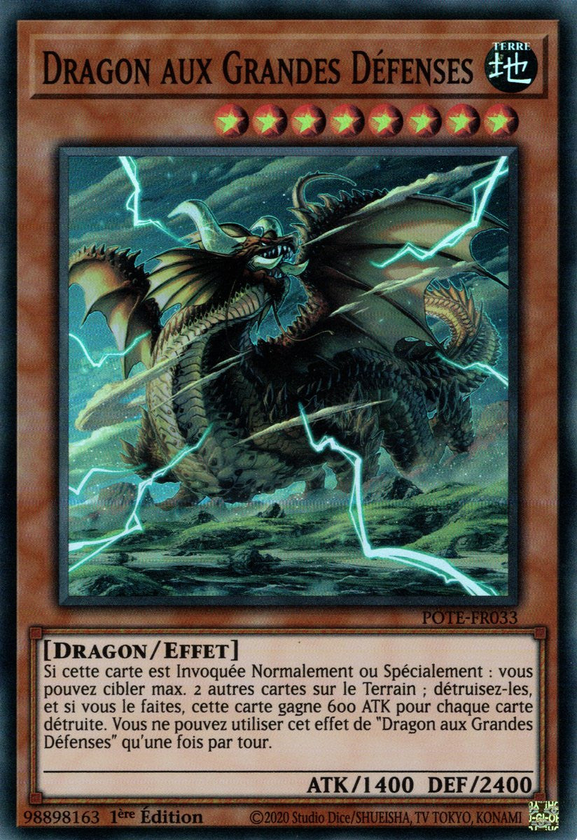 Dragon aux Grandes Défenses - POTE-FR033 - Carte Yu-Gi-Oh!