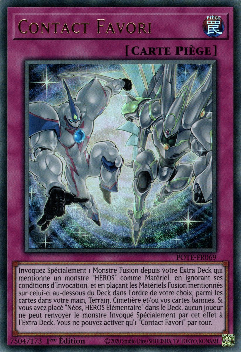 Contact Favori - POTE-FR069 - Carte Yu-Gi-Oh!