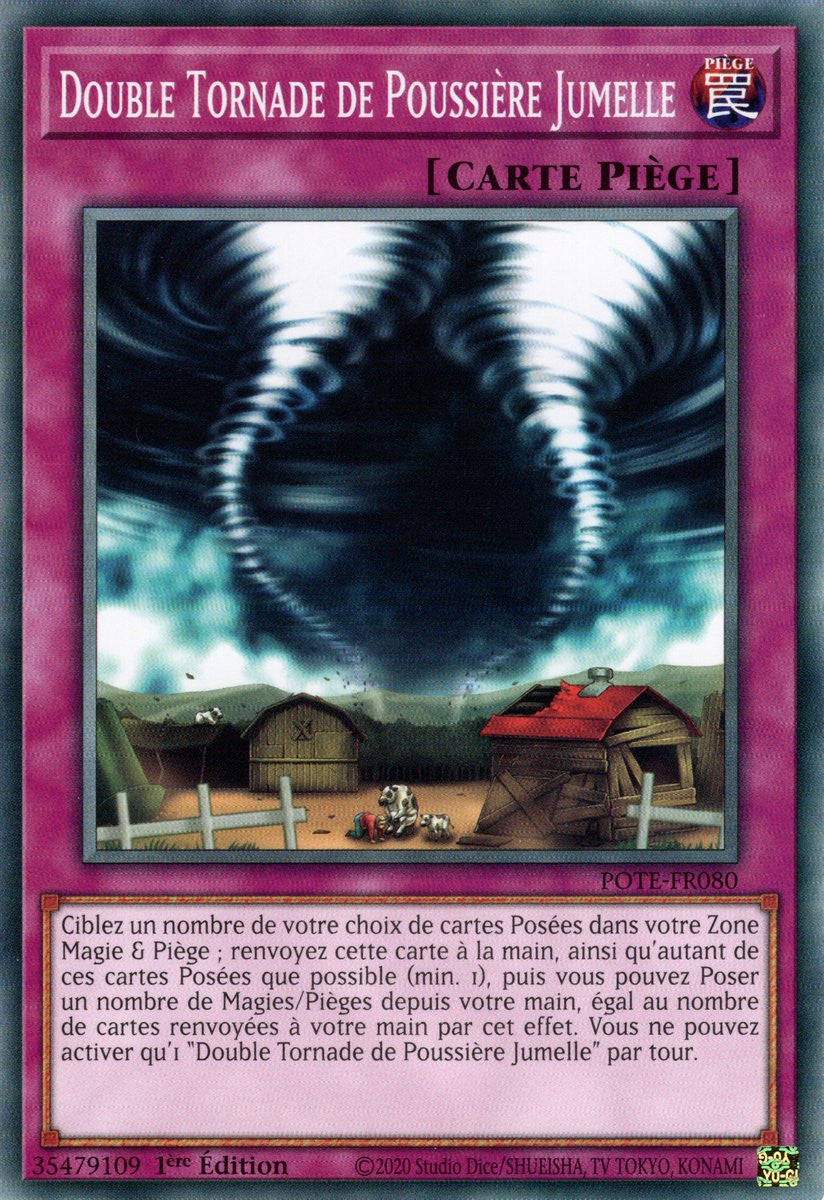 Double Tornade de Poussière Jumelle - POTE-FR080 - Carte Yu-Gi-Oh!