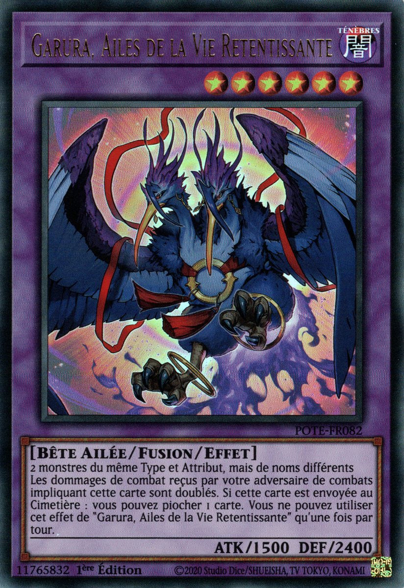 Garura, Ailes de la Vie Retentissante - POTE-FR082 - Carte Yu-Gi-Oh!