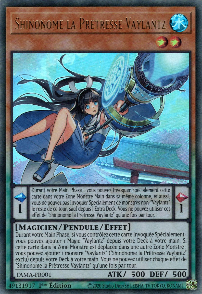 Shinonome la Prêtresse Vaylantz (Ultra Rare) - TAMA-FR001 - Yu-Gi-Oh!