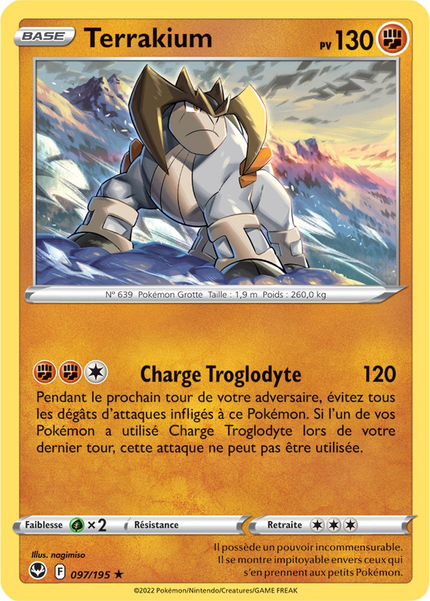 Terrakium - 097/195 - Holo Rare / Reverse - Carte Pokémon Tempête Argentée EB12