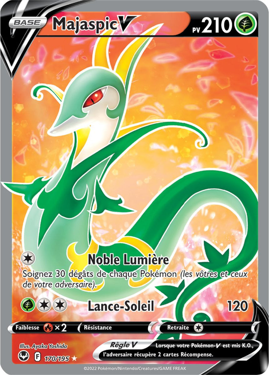 Majaspic V - 170/195 - Ultra Rare Full Art - Carte Pokémon Tempête Argentée EB12