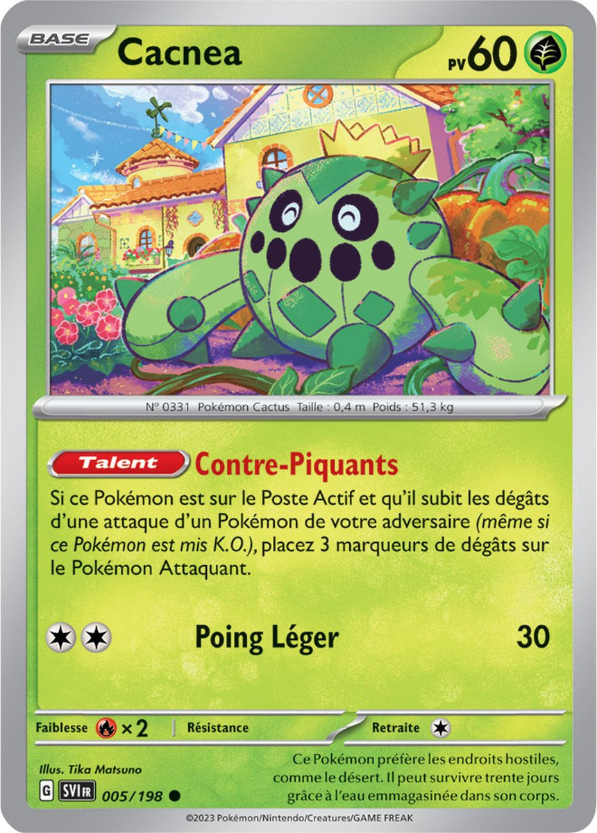 Cacnea - 005/198 - Carte Pokémon Écarlate et Violet EV01