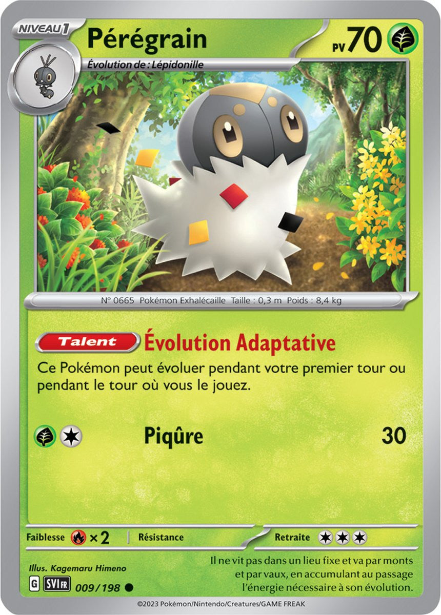 Pérégrain - 009/198 - Carte Pokémon Écarlate et Violet EV01