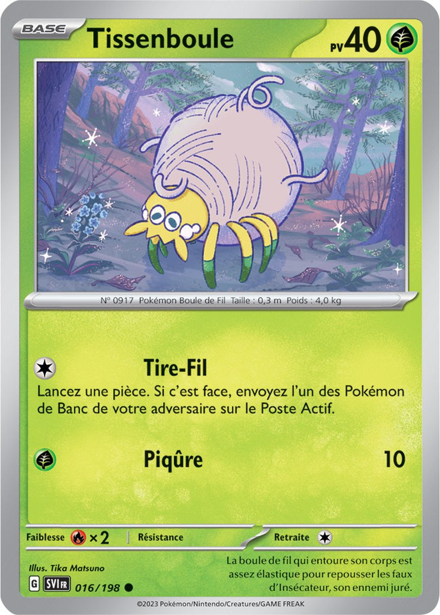 Tissenboule - 016/198 - Carte Pokémon Écarlate et Violet EV01