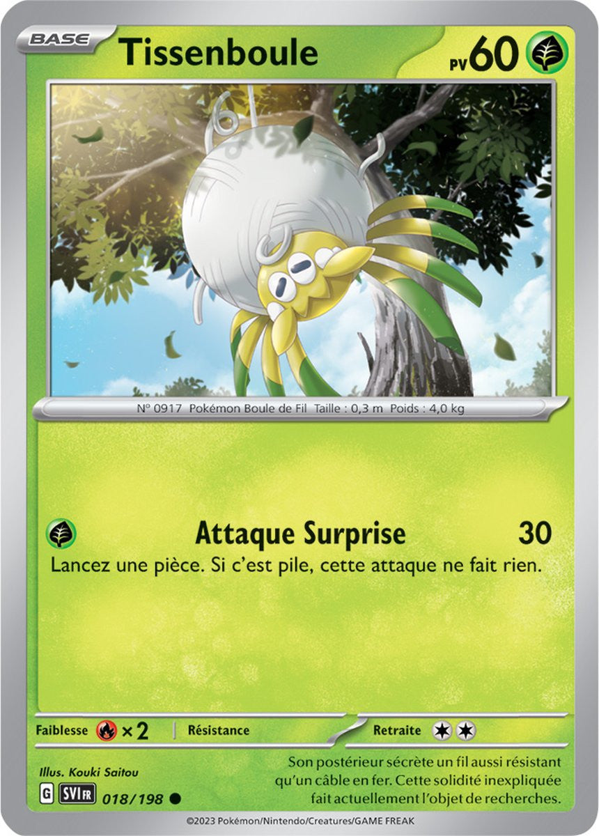 Tissenboule - 018/198 - Carte Pokémon Écarlate et Violet EV01