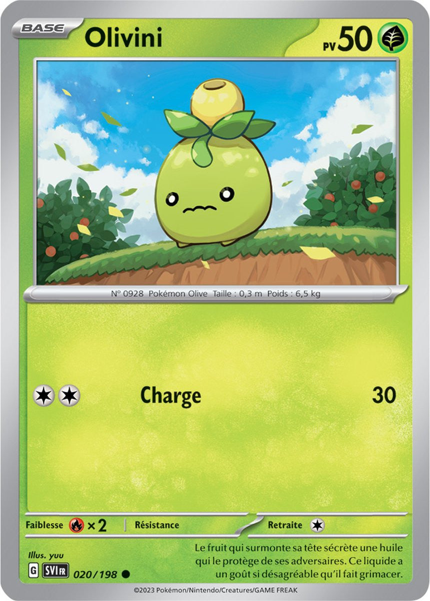 Olivini - 020/198 - Carte Pokémon Écarlate et Violet EV01