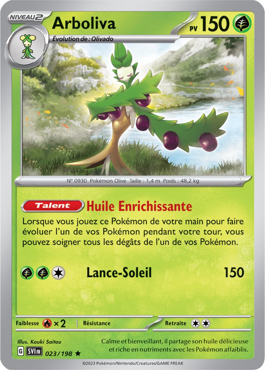 Arboliva - 023/198 - Carte Pokémon Écarlate et Violet EV01