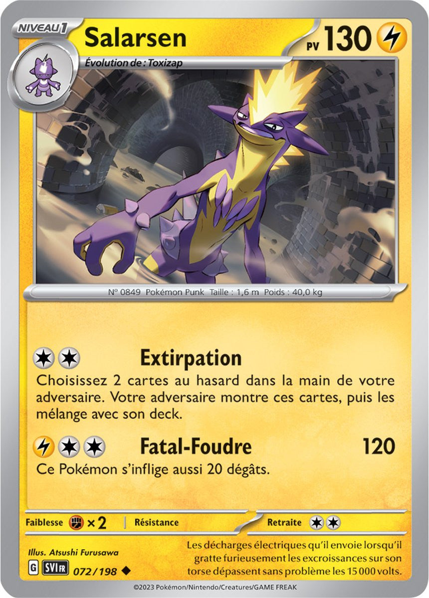 Salarsen - 072/198 - Carte Pokémon Écarlate et Violet EV01
