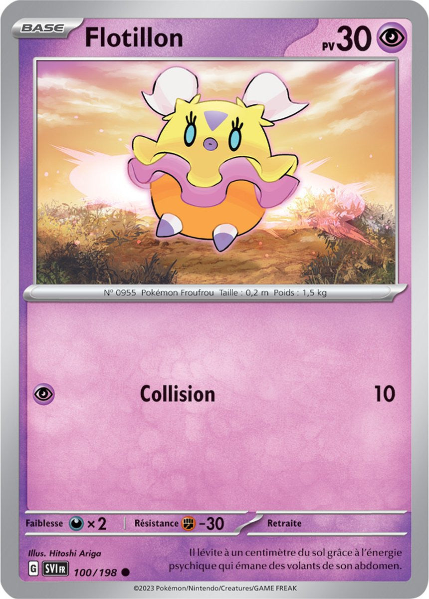 Flotillon - 100/198 - Carte Pokémon Écarlate et Violet EV01