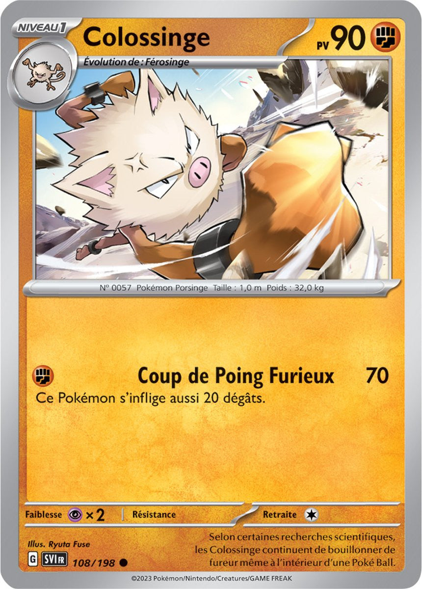 Colossinge - 108/198 - Carte Pokémon Écarlate et Violet EV01