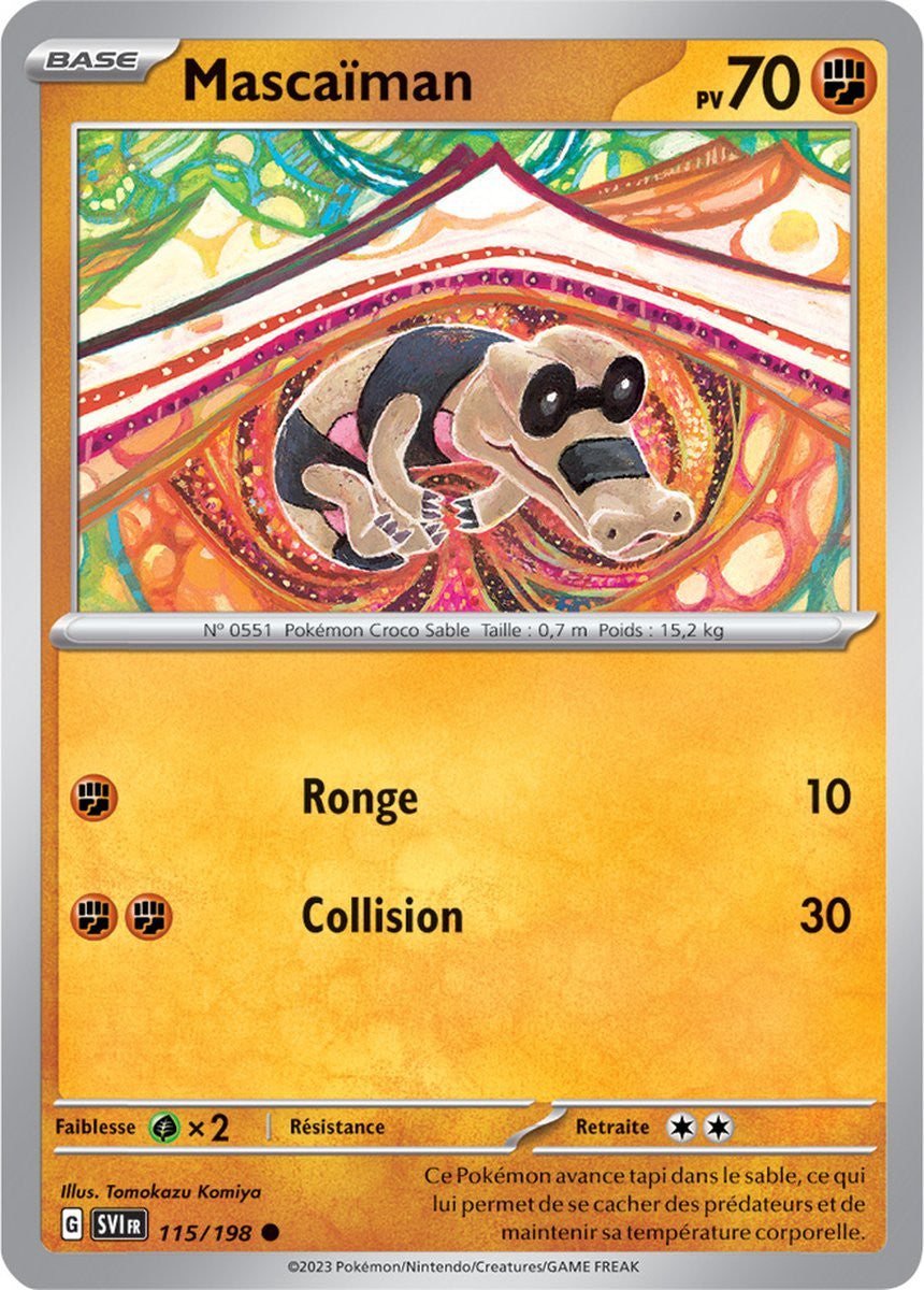 Mascaïman - 115/198 - Carte Pokémon Écarlate et Violet EV01