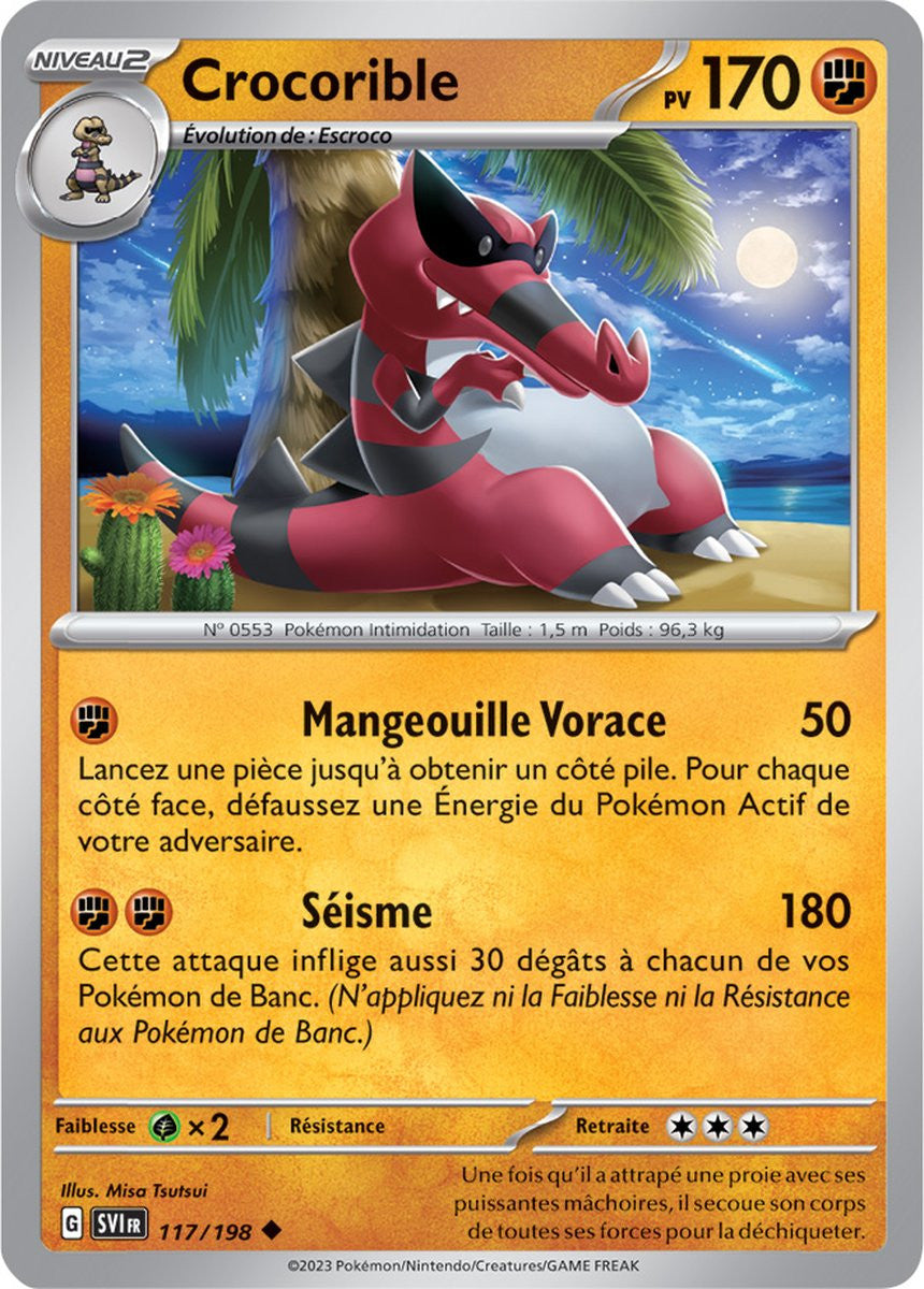 Crocorible - 117/198 - Carte Pokémon Écarlate et Violet EV01