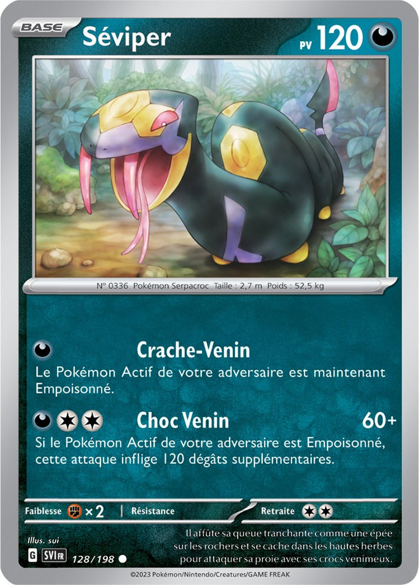 Séviper - 128/198 - Carte Pokémon Écarlate et Violet EV01