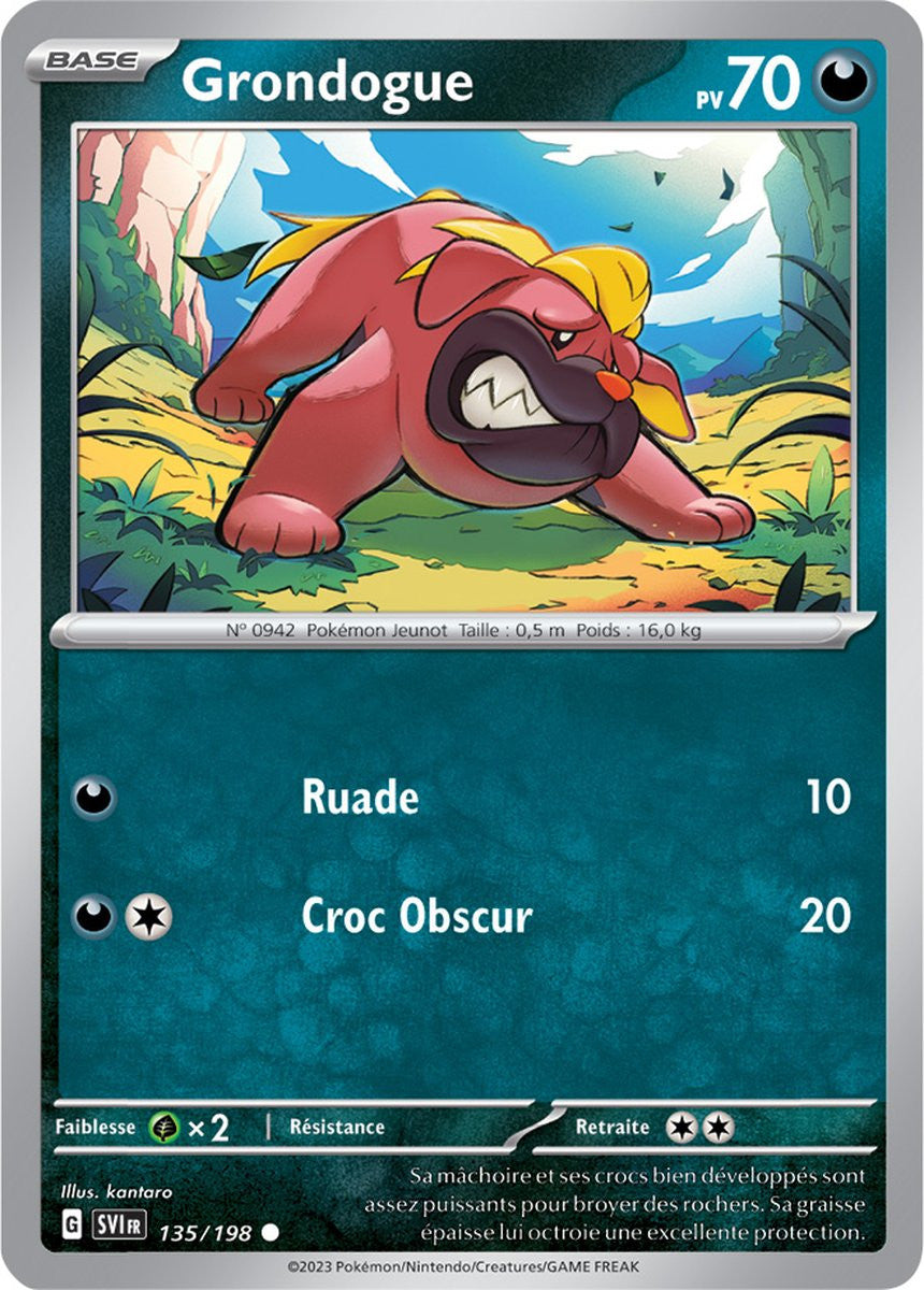 Grondogue - 135/198 - Carte Pokémon Écarlate et Violet EV01