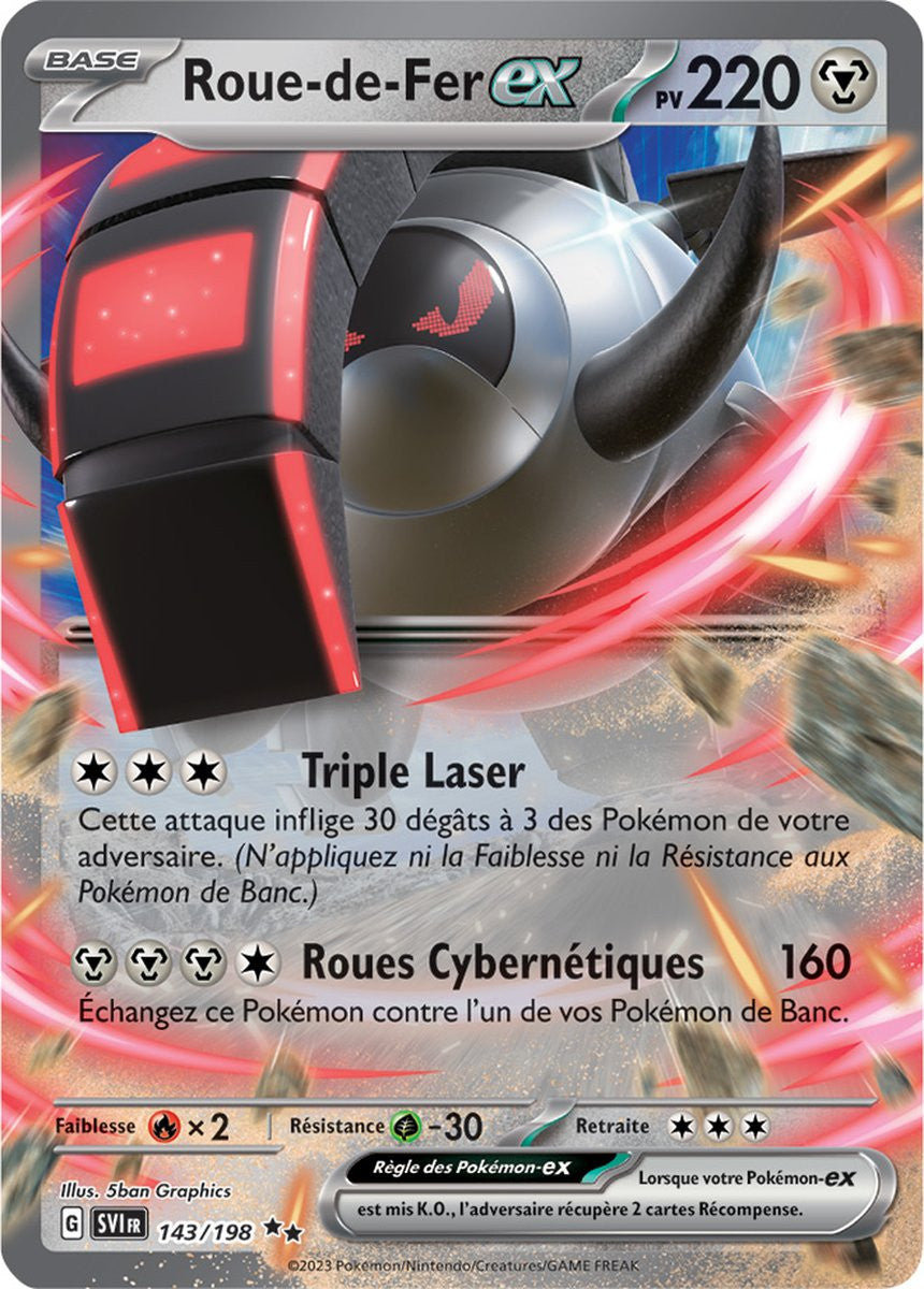 Roue-de-Fer ex - 143/198 - Carte Pokémon Écarlate et Violet EV01