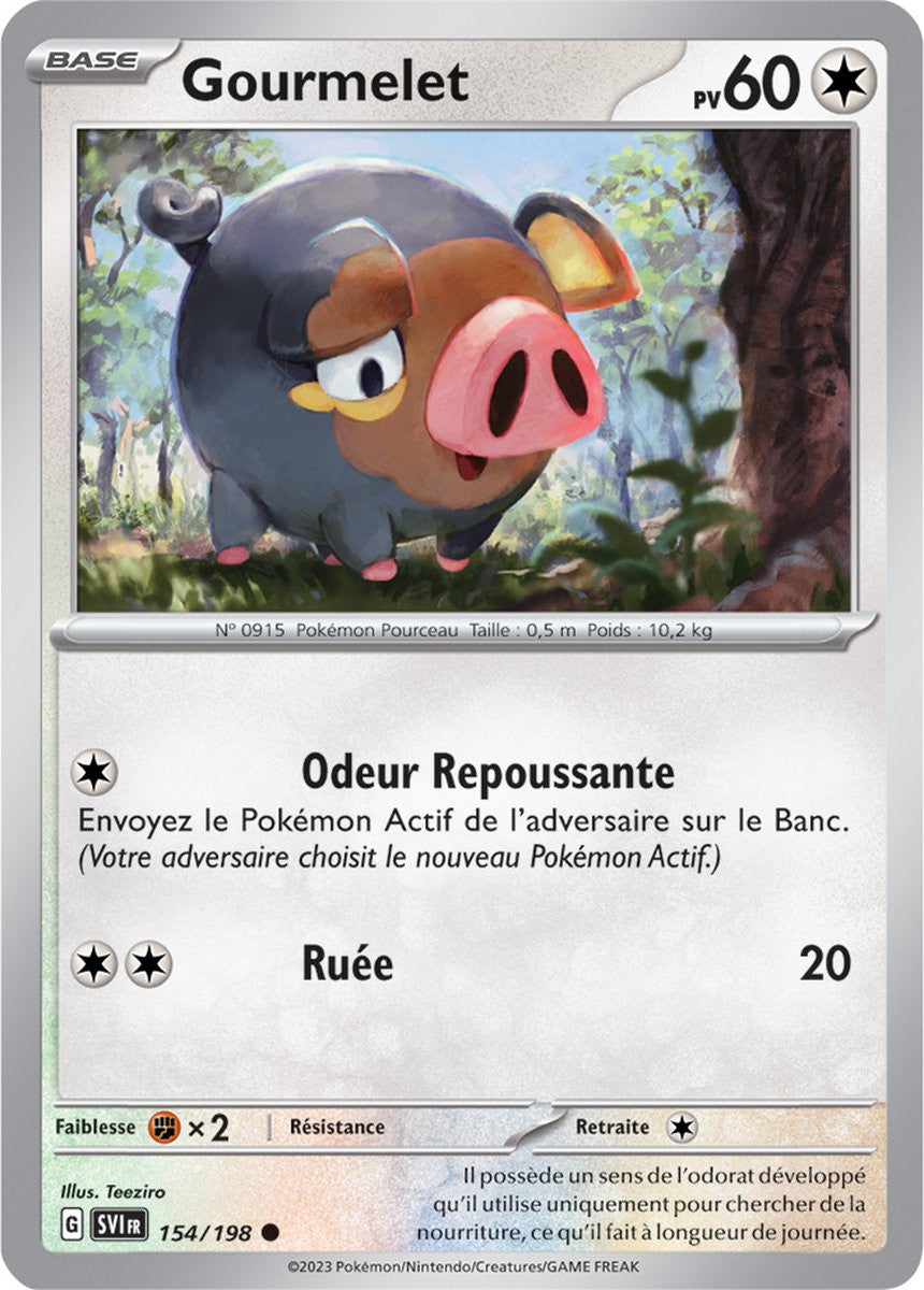 Gourmelet - 154/198 - Carte Pokémon Écarlate et Violet EV01