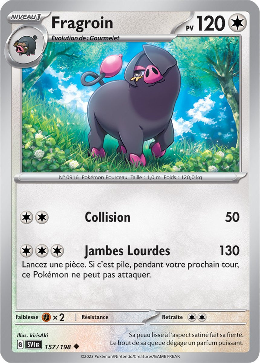 Fragroin - 157/198 - Carte Pokémon Écarlate et Violet EV01