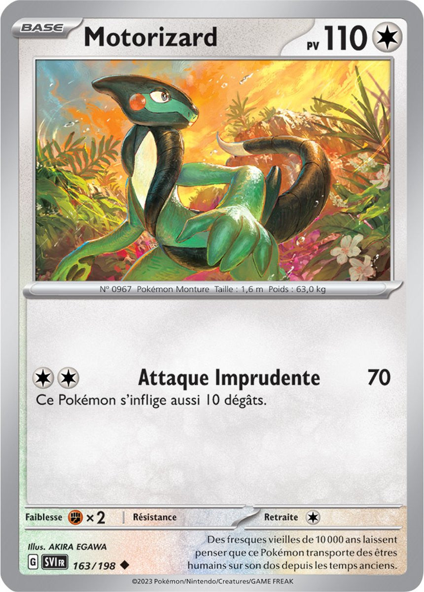 Motorizard - 163/198 - Carte Pokémon Écarlate et Violet EV01