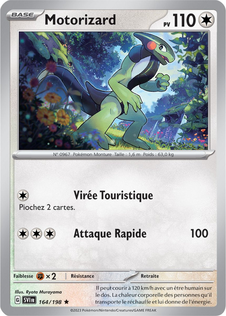 Motorizard - 164/198 - Carte Pokémon Écarlate et Violet EV01