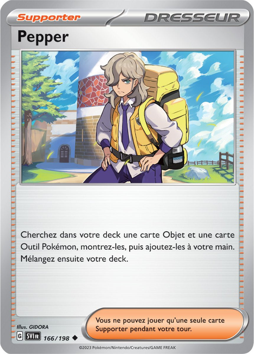 Pepper - 166/198 - Carte Pokémon Écarlate et Violet EV01
