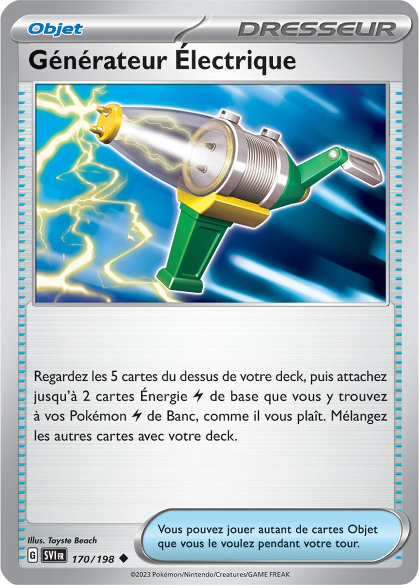 Générateur Électrique - 170/198 - Carte Pokémon Écarlate et Violet EV01