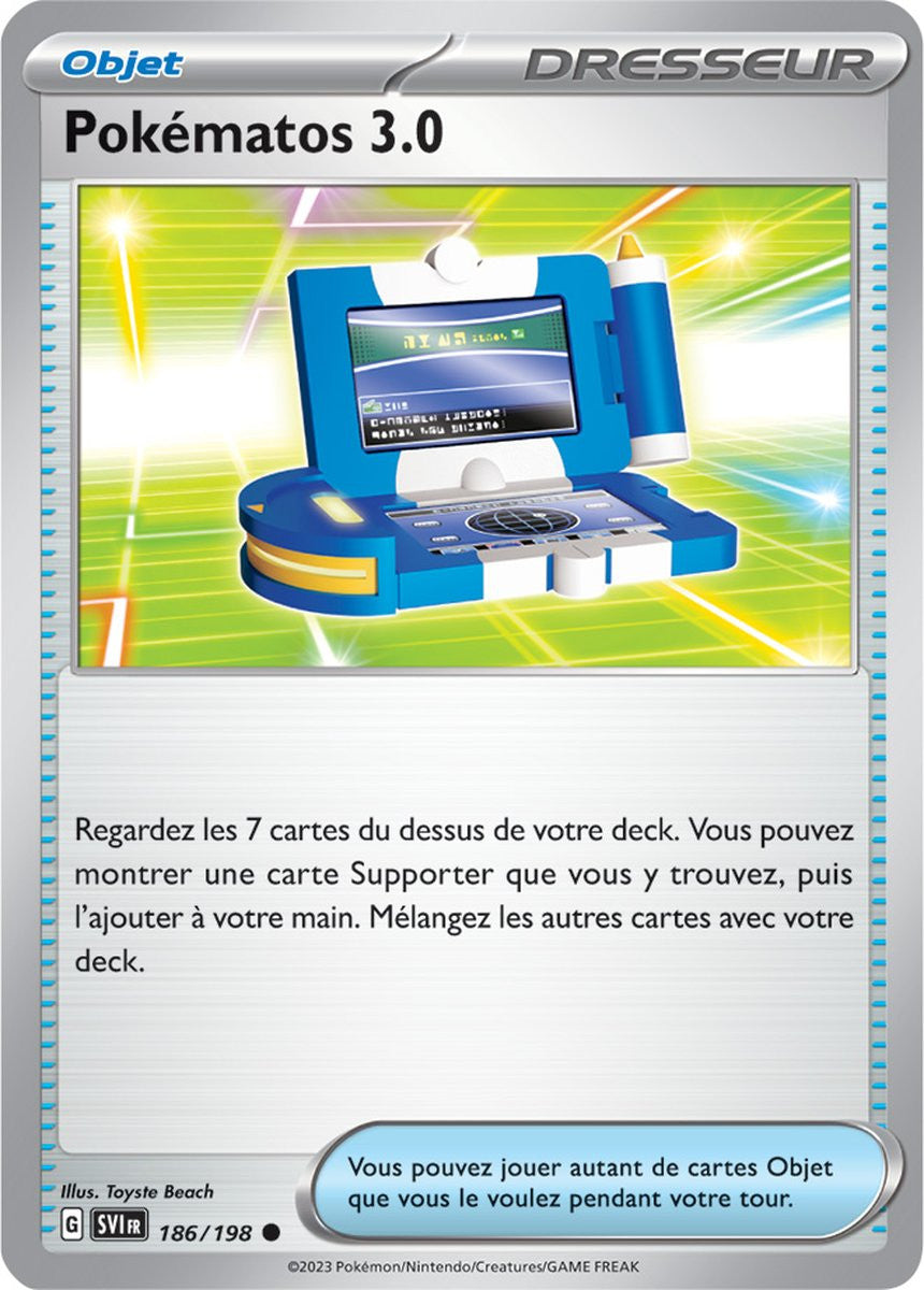 Pokématos 3.0 - 186/198 - Carte Pokémon Écarlate et Violet EV01