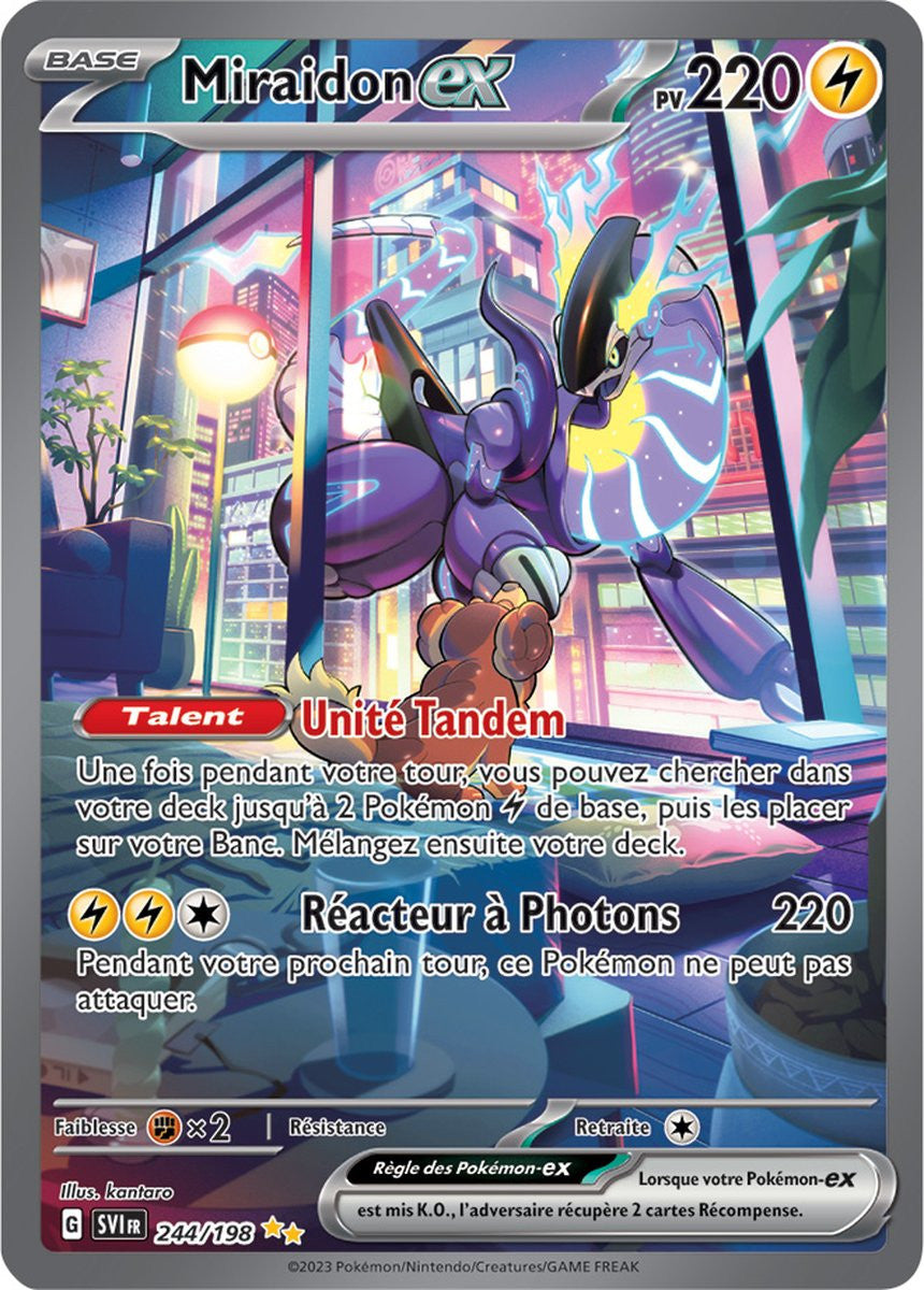 Miraidon ex - 244/198 - Carte Pokémon Écarlate et Violet EV01