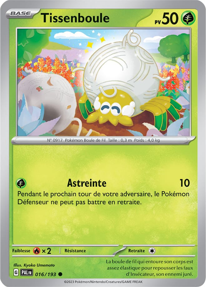 Tissenboule - 016/193 - Carte Pokémon Évolutions à Paldea EV02