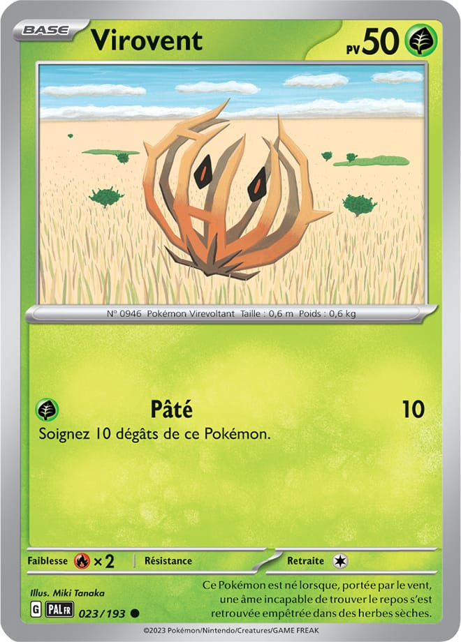 Virovent - 023/193 - Carte Pokémon Évolutions à Paldea EV02