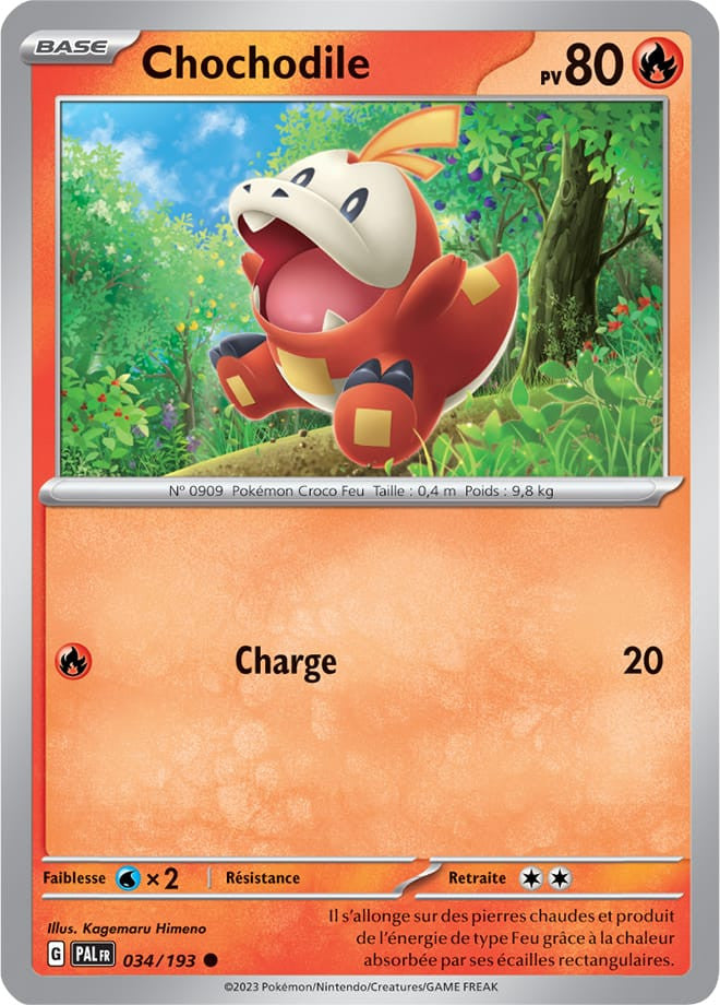Chochodile - 034/193 - Carte Pokémon Évolutions à Paldea EV02