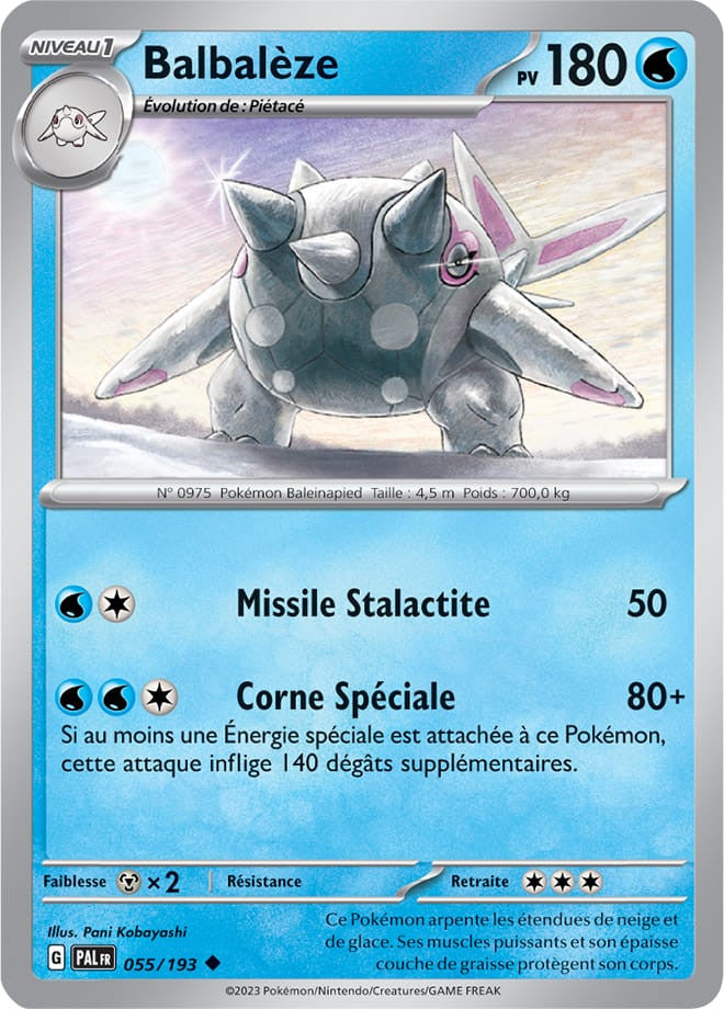 Balbalèze - 055/193 - Carte Pokémon Évolutions à Paldea EV02