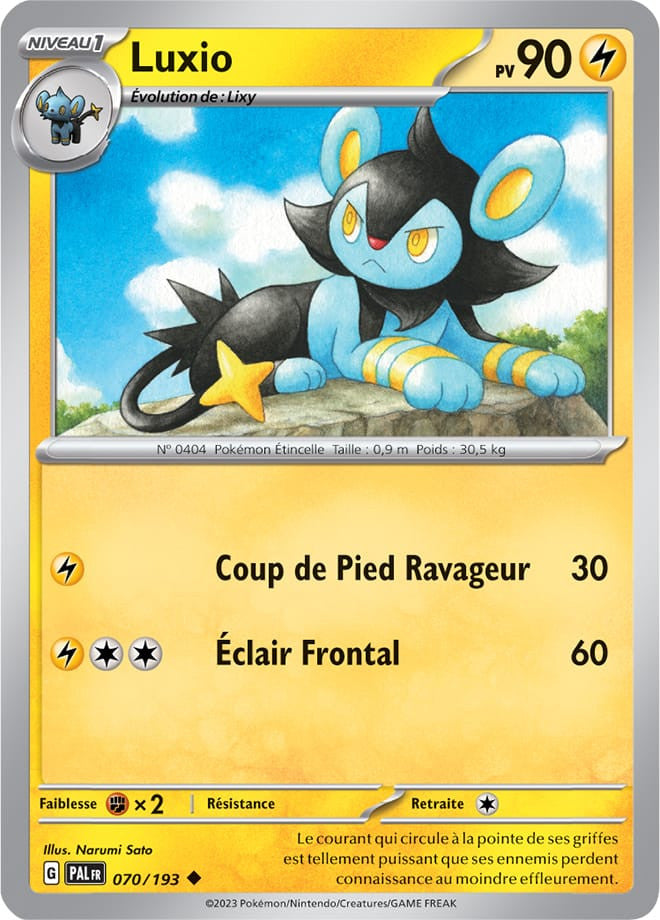Luxio - 070/193 - Carte Pokémon Évolutions à Paldea EV02