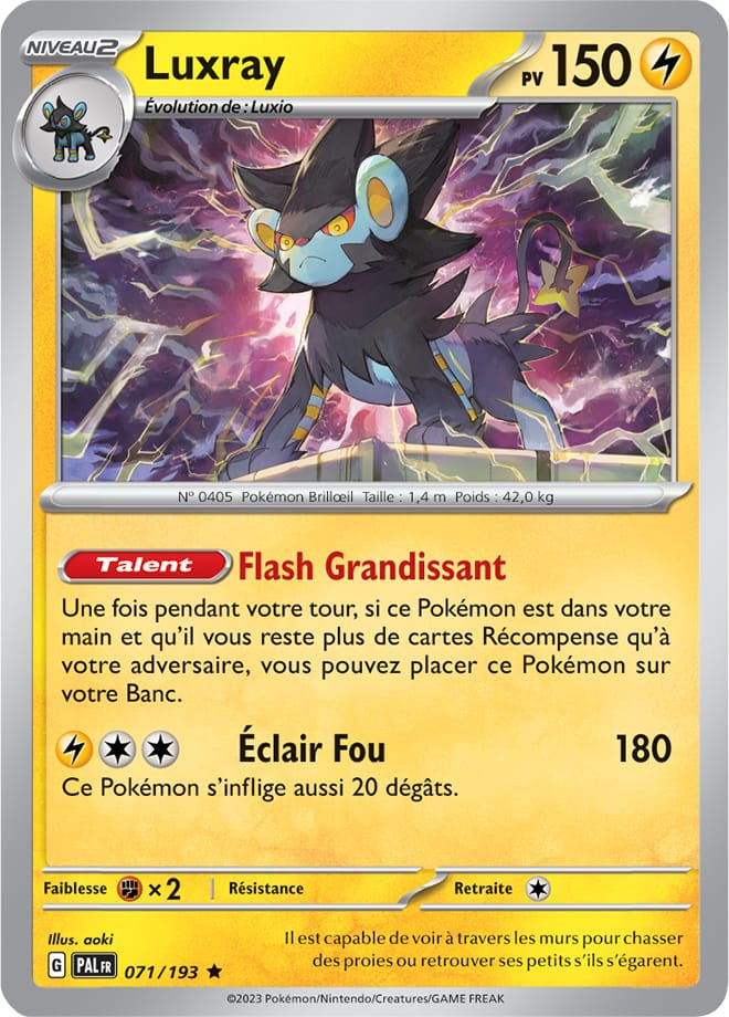 Luxray - 071/193 - Carte Pokémon Évolutions à Paldea EV02
