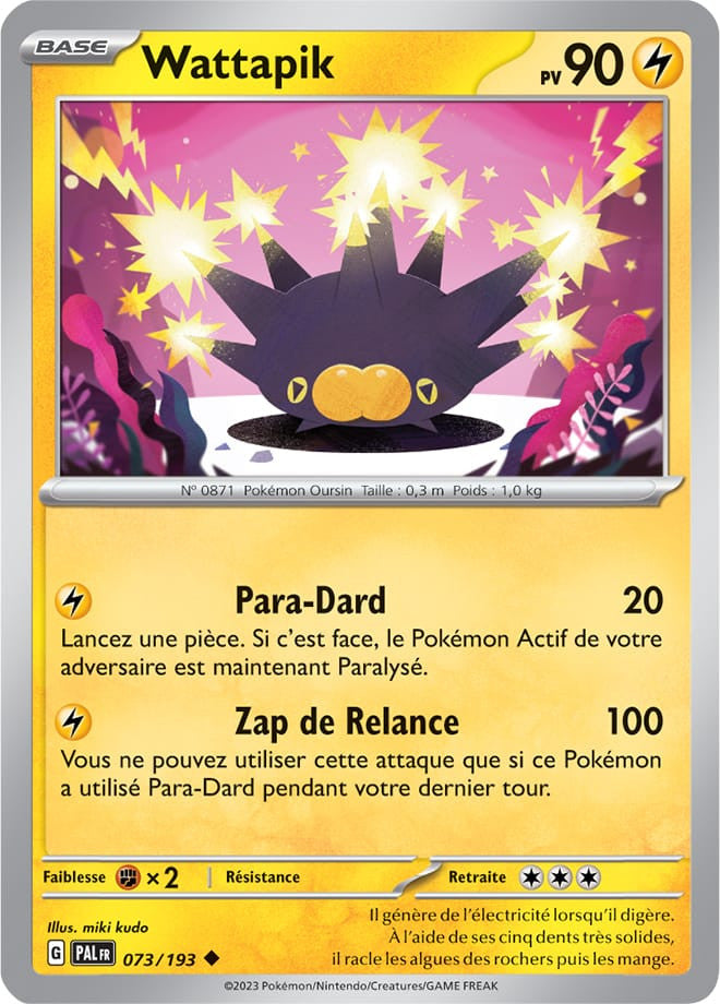 Wattapik - 073/193 - Carte Pokémon Évolutions à Paldea EV02