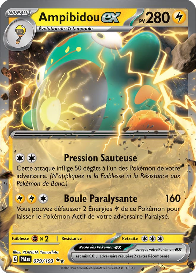 Ampibidou EX - 079/193 - Carte Pokémon Évolutions à Paldea EV02