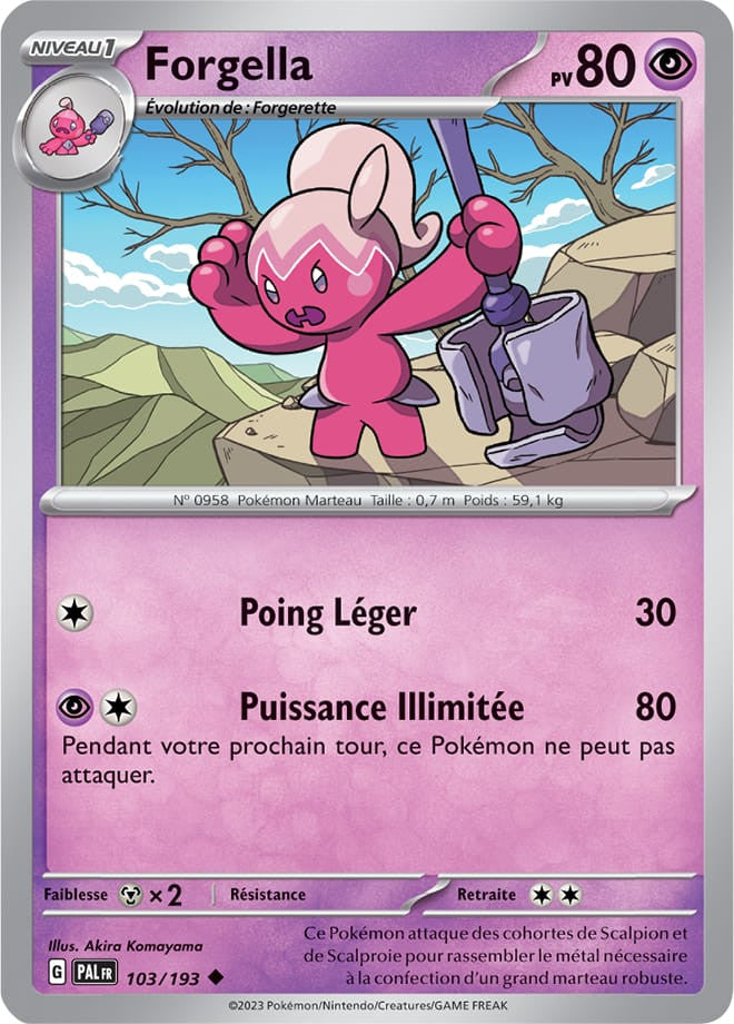 Forgella - 103/193 - Carte Pokémon Évolutions à Paldea EV02