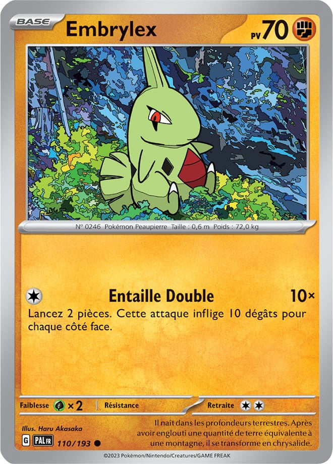 Embrylex - 110/193 - Carte Pokémon Évolutions à Paldea EV02