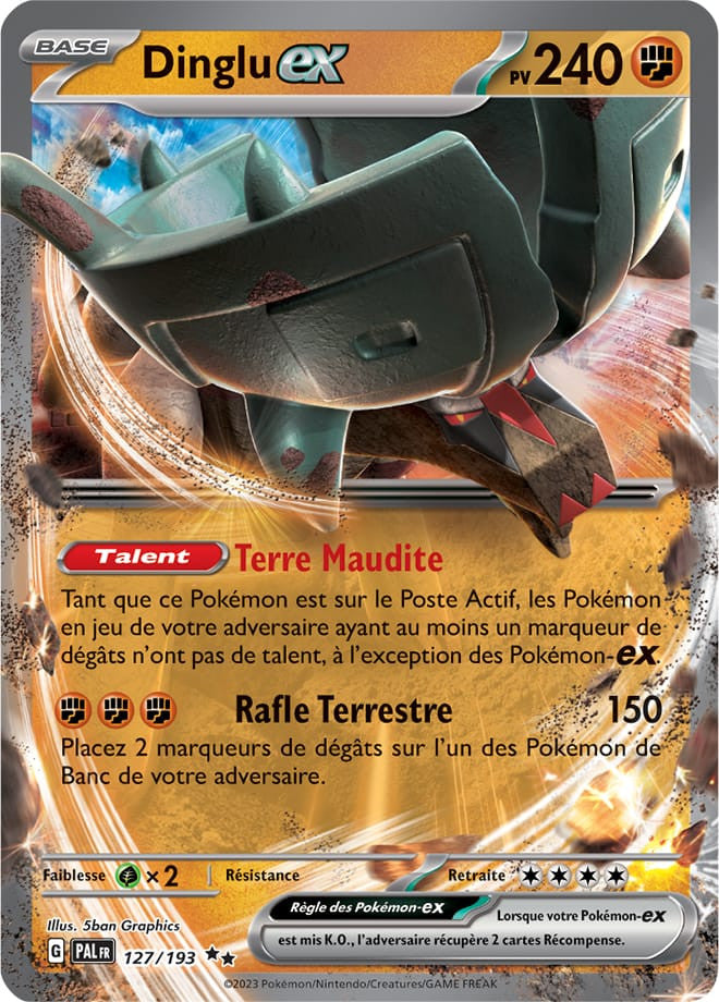 Dinglu EX - 127/193 - Carte Pokémon Évolutions à Paldea EV02