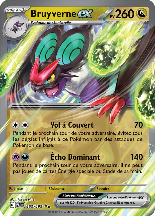 Bruyverne EX - 153/193 - Carte Pokémon Évolutions à Paldea EV02