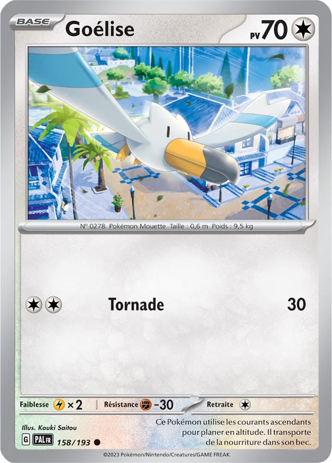 Goélise - 158/193 - Carte Pokémon Évolutions à Paldea EV02